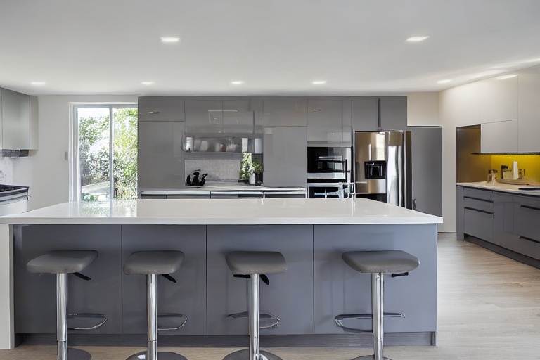 Intrahome Modena One 3 χρώμα Λακέ Γκρι Μεσαίο έπιπλα κουζίνας 10 Μέτρα συνολικα τρέχον μέτρα Intrahome-65651355