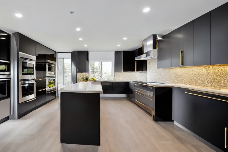 Intrahome Parma Design 3 χρώμα Χρυσό & Σκούρο Γκρι έπιπλα κουζίνας 10 Μέτρα συνολικα τρέχον μέτρα Intrahome-65651348