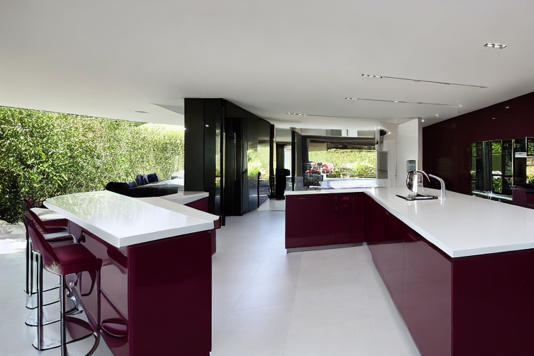 Intrahome Napoli Lux 3 χρώμα Λακέ Μπορντό έπιπλα κουζίνας 10 Μέτρα συνολικα τρέχον μέτρα Intrahome-65651313