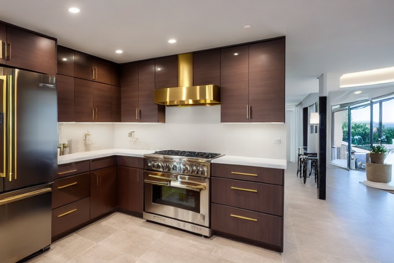 Intrahome Roma Smart 3 χρώμα Βουρτσιστός Ορείχαλκος έπιπλα κουζίνας 10 Μέτρα συνολικα τρέχον μέτρα Intrahome-65651296