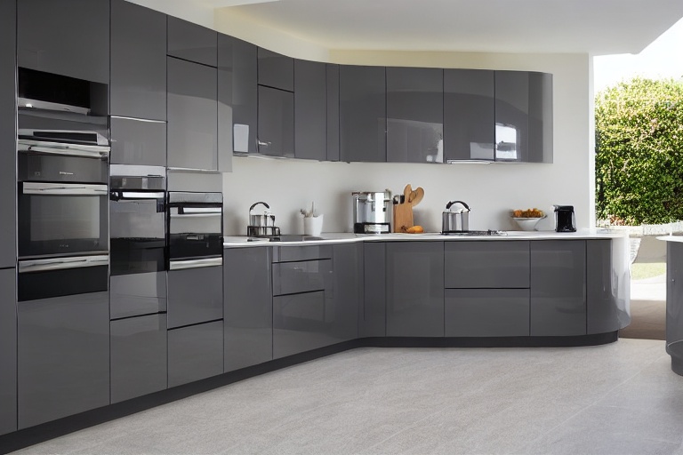 Intrahome Aurora Prime 3 χρώμα Λακέ Γκρι Μεσαίο έπιπλα κουζίνας 10 Μέτρα συνολικα τρέχον μέτρα Intrahome-65651292