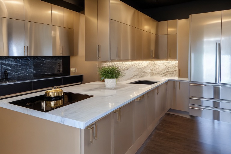 Intrahome Aurora Classic 3 χρώμα Βουρτσιστό Χρυσό έπιπλα κουζίνας 10 Μέτρα συνολικα τρέχον μέτρα Intrahome-65651285