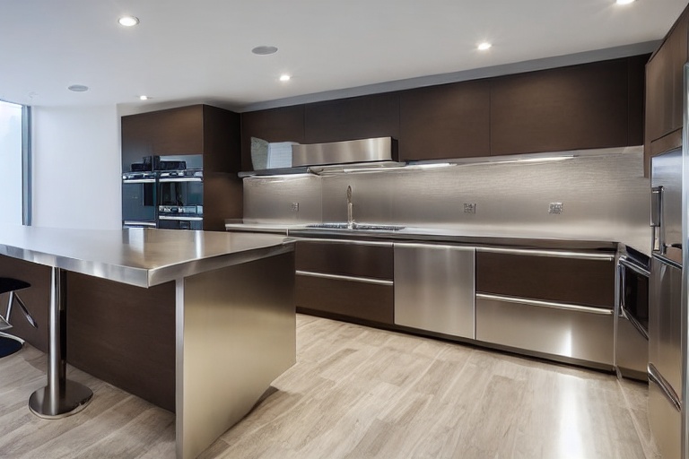 Intrahome Aurora One 3 χρώμα Βουρτσιστό Ανοξείδωτο έπιπλα κουζίνας 10 Μέτρα συνολικα τρέχον μέτρα Intrahome-65651275