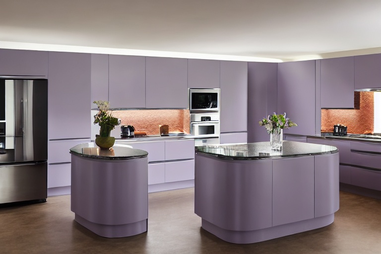 Intrahome Luna Lux 3 χρώμα Λακέ Λεβάντα έπιπλα κουζίνας 10 Μέτρα συνολικα τρέχον μέτρα Intrahome-65651253