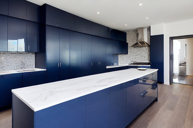 Intrahome Nova Living 3 χρώμα Λακέ Ναυτικό Μπλε έπιπλα κουζίνας 10 Μέτρα συνολικα τρέχον μέτρα Intrahome-65651246
