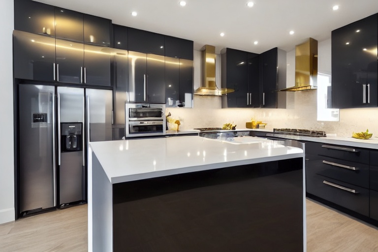Intrahome Nova Craft 3 χρώμα Χρυσό & Σκούρο Γκρι έπιπλα κουζίνας 10 Μέτρα συνολικα τρέχον μέτρα Intrahome-65651238