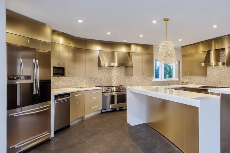 Intrahome Elite Style 3 χρώμα Βουρτσιστό Χρυσό έπιπλα κουζίνας 10 Μέτρα συνολικα τρέχον μέτρα Intrahome-65651209