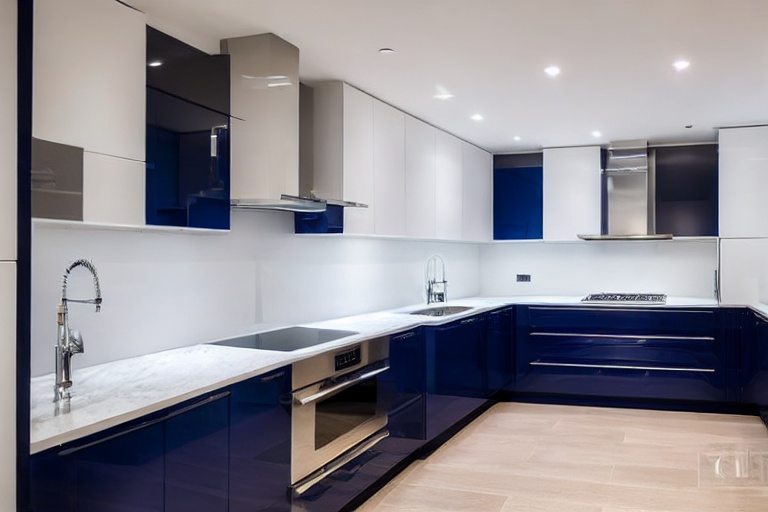 Intrahome Loft Style 3 χρώμα Νησί Μπλε & Λευκό Περίμετρος έπιπλα κουζίνας 10 Μέτρα συνολικα τρέχον μέτρα Intrahome-65651149