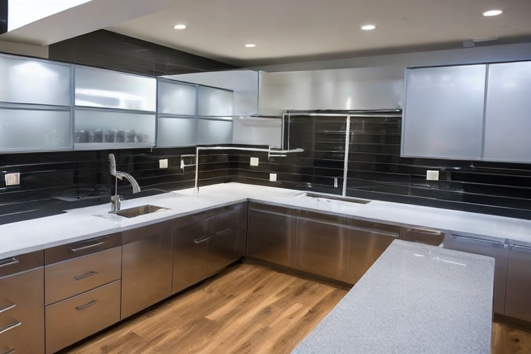 Intrahome Loft Home 3 χρώμα Γυαλιστερό Ανοξείδωτο έπιπλα κουζίνας 10 Μέτρα συνολικα τρέχον μέτρα Intrahome-65651147