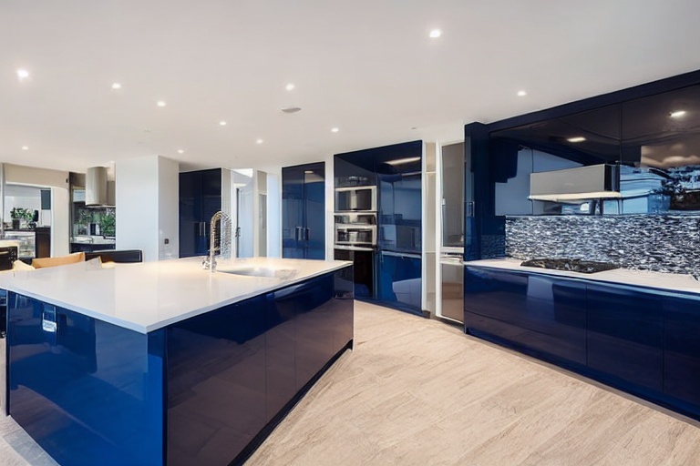 Intrahome Nordic Design 3 χρώμα Νησί Μπλε & Λευκό Περίμετρος έπιπλα κουζίνας 10 Μέτρα συνολικα τρέχον μέτρα Intrahome-65651128