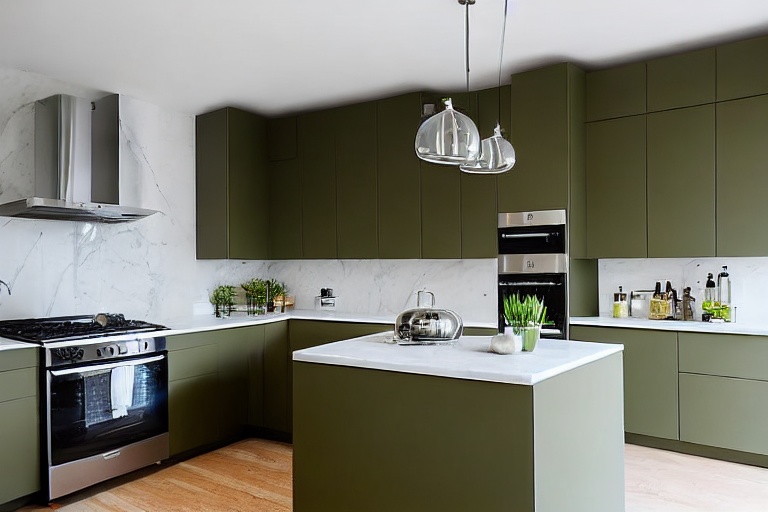 Intrahome Scandi Style 3 χρώμα Λακέ Λαδί έπιπλα κουζίνας 10 Μέτρα συνολικα τρέχον μέτρα Intrahome-65651109