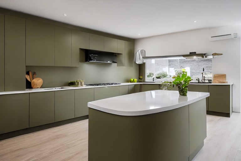 Intrahome Scandi Design 3 χρώμα Λακέ Λαδί έπιπλα κουζίνας 10 Μέτρα συνολικα τρέχον μέτρα Intrahome-65651108