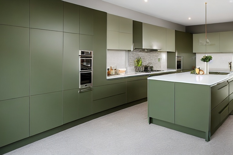 Intrahome Aster Modern 3 χρώμα Λακέ Σάλβια έπιπλα κουζίνας 10 Μέτρα συνολικα τρέχον μέτρα Intrahome-65651084