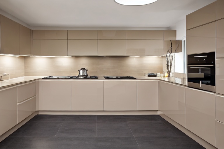 Intrahome Bianca Plus 3 χρώμα Λακέ Μπεζ Ανοιχτό έπιπλα κουζίνας 10 Μέτρα συνολικα τρέχον μέτρα Intrahome-65651071