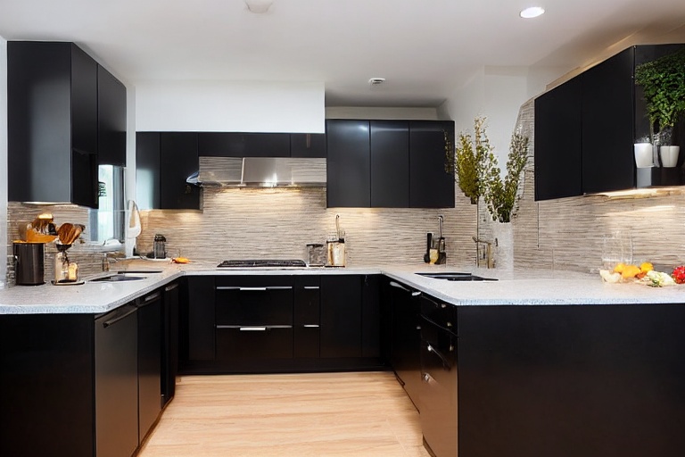 Intrahome Venezia Living 3 χρώμα Λακέ Μαύρο Ματ έπιπλα κουζίνας 10 Μέτρα συνολικα τρέχον μέτρα Intrahome-65651046