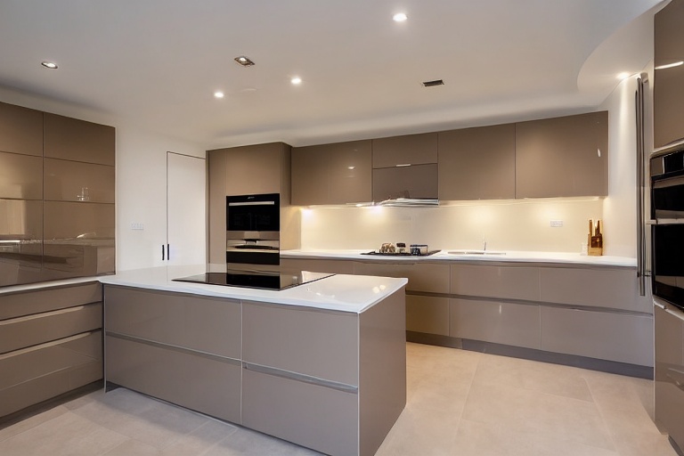 Intrahome Riviera Living 3 χρώμα Λακέ Μπεζ Ανοιχτό έπιπλα κουζίνας 10 Μέτρα συνολικα τρέχον μέτρα Intrahome-65651026