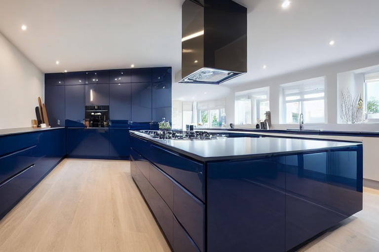 Intrahome Toscana Max 3 χρώμα Λακέ Ναυτικό Μπλε έπιπλα κουζίνας 10 Μέτρα συνολικα τρέχον μέτρα Intrahome-65651010
