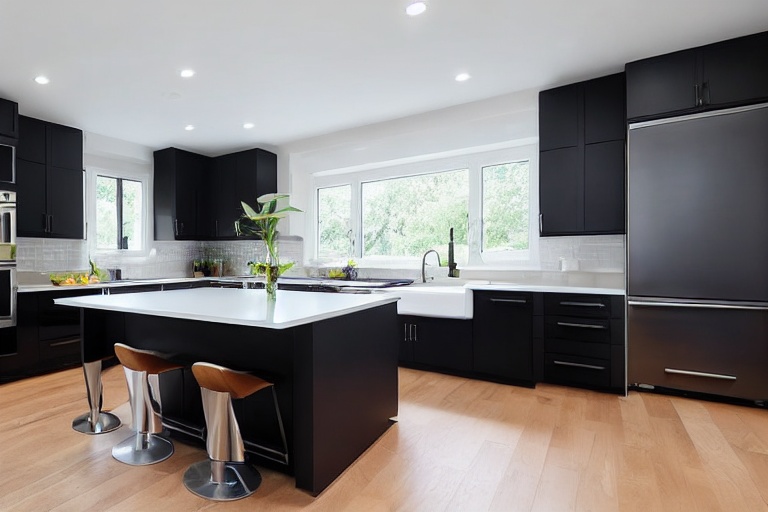 Intrahome Toscana Select 3 χρώμα Μαύρο Ματ Πάνω & Δρυς Κάτω έπιπλα κουζίνας 10 Μέτρα συνολικα τρέχον μέτρα Intrahome-65651003
