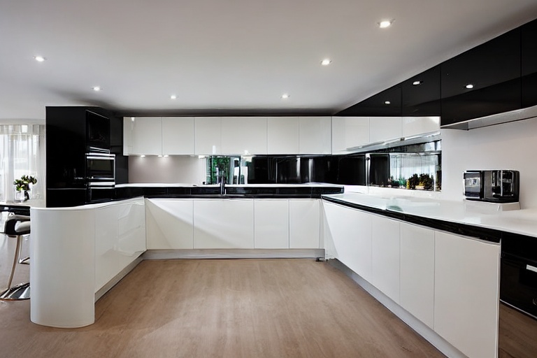 Intrahome Valencia Home 3 χρώμα Λακέ Μαύρο Γυαλιστερό έπιπλα κουζίνας 10 Μέτρα συνολικα τρέχον μέτρα Intrahome-65650987