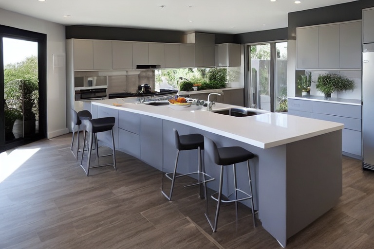 Intrahome Valencia Modern 3 χρώμα Λακέ Γκρι Ανοιχτό έπιπλα κουζίνας 10 Μέτρα συνολικα τρέχον μέτρα Intrahome-65650984