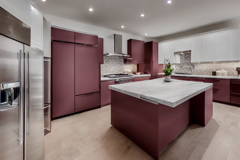 Intrahome Valencia Signature 3 χρώμα Λακέ Σκονισμένο Ροζ έπιπλα κουζίνας 10 Μέτρα συνολικα τρέχον μέτρα Intrahome-65650982