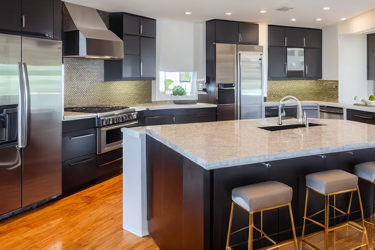 Intrahome Monaco Plus 3 χρώμα Χρυσό & Σκούρο Γκρι έπιπλα κουζίνας 10 Μέτρα συνολικα τρέχον μέτρα Intrahome-65650971