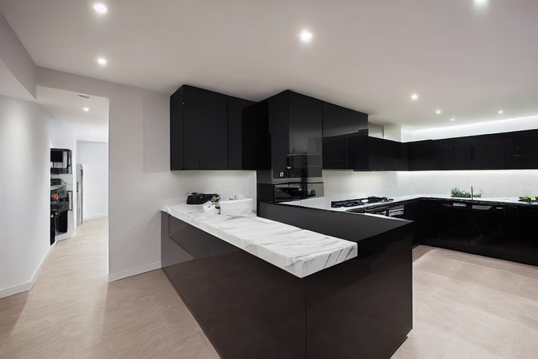 Intrahome Athena Style 3 χρώμα Λακέ Μαύρο Ματ έπιπλα κουζίνας 10 Μέτρα συνολικα τρέχον μέτρα Intrahome-65650929