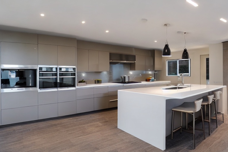 Intrahome Athena Design 3 χρώμα Γκρι Ανοιχτό Πάνω & Δρυς Σκούρα Κάτω έπιπλα κουζίνας 10 Μέτρα συνολικα τρέχον μέτρα Intrahome-65650928