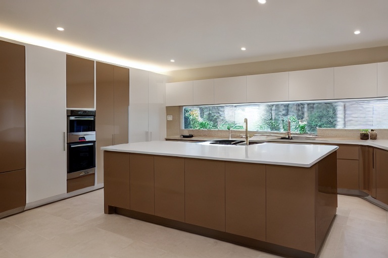 Intrahome Athena Living 3 χρώμα Λακέ Μπεζ Ανοιχτό έπιπλα κουζίνας 10 Μέτρα συνολικα τρέχον μέτρα Intrahome-65650926
