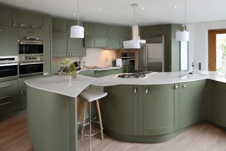 Intrahome Iris Classic 3 χρώμα Σάλβια Πάνω & Δρυς Κάτω έπιπλα κουζίνας 10 Μέτρα συνολικα τρέχον μέτρα Intrahome-65650885