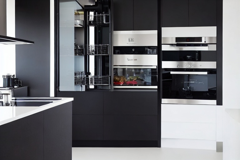 Intrahome Nefeli Select 3 χρώμα Μαύρο Μεταλλικό Ματ έπιπλα κουζίνας 10 Μέτρα συνολικα τρέχον μέτρα Intrahome-65650843