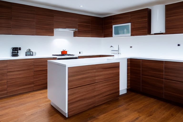 Intrahome Thalassa Max 3 χρώμα Λευκό Λακέ Πάνω & Καρυδιά Κάτω έπιπλα κουζίνας 10 Μέτρα συνολικα τρέχον μέτρα Intrahome-65650810