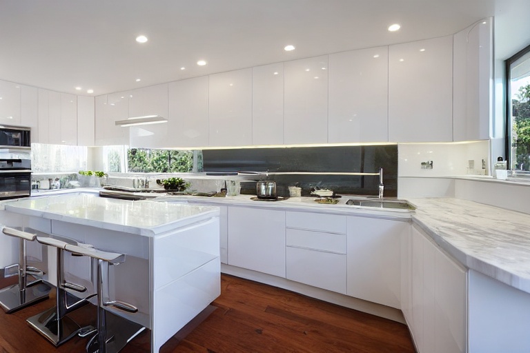 Intrahome Thalassa Design 3 χρώμα Λακέ Λευκό Γυαλιστερό έπιπλα κουζίνας 10 Μέτρα συνολικα τρέχον μέτρα Intrahome-65650808
