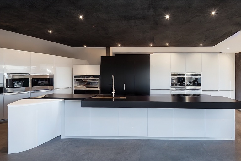 Intrahome Thalassa Home 3 χρώμα Μαύρο Μεταλλικό Ματ έπιπλα κουζίνας 10 Μέτρα συνολικα τρέχον μέτρα Intrahome-65650807