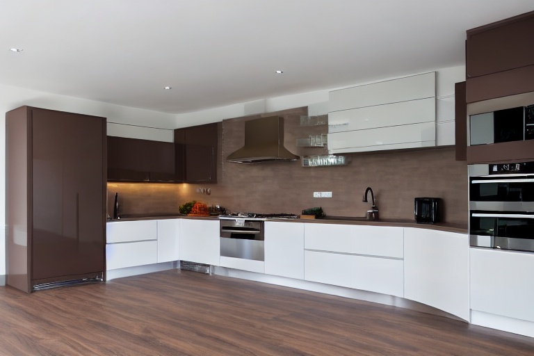 Intrahome Thalassa Modern 3 χρώμα Λακέ Τερακότα έπιπλα κουζίνας 10 Μέτρα συνολικα τρέχον μέτρα Intrahome-65650804