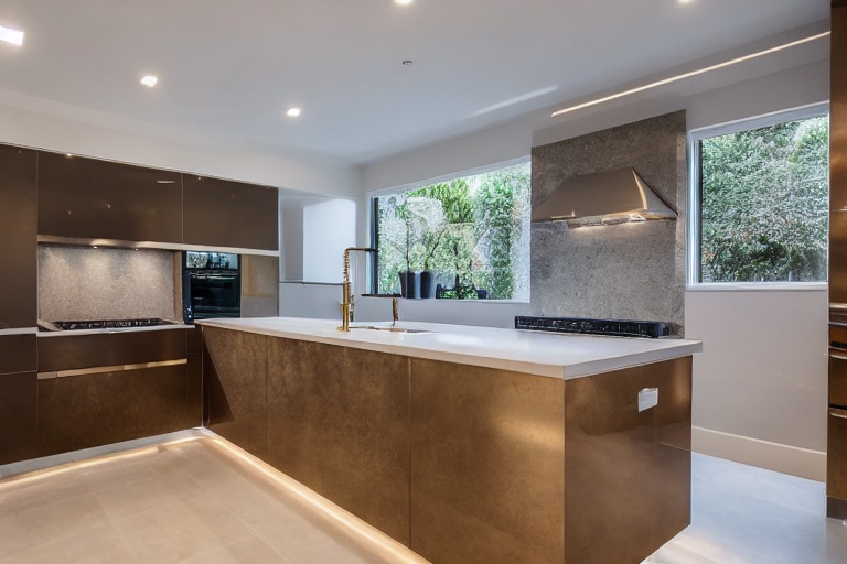 Intrahome Thalassa One 3 χρώμα Γυαλιστερό Χρυσό έπιπλα κουζίνας 10 Μέτρα συνολικα τρέχον μέτρα Intrahome-65650795