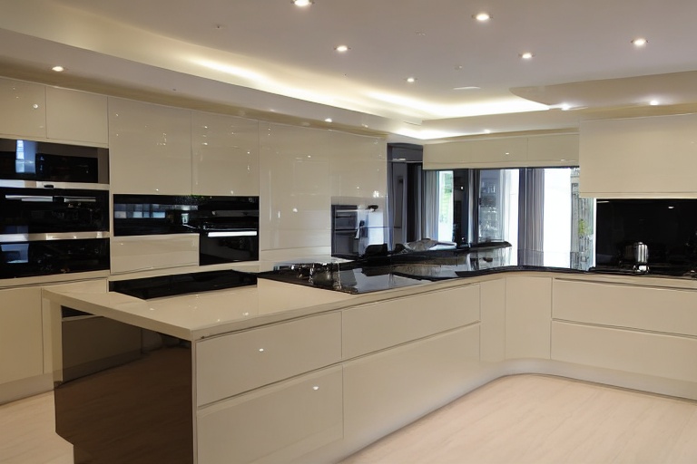 Intrahome Aegean Home 3 χρώμα Λακέ Κρεμ Γυαλιστερό έπιπλα κουζίνας 10 Μέτρα συνολικα τρέχον μέτρα Intrahome-65650787