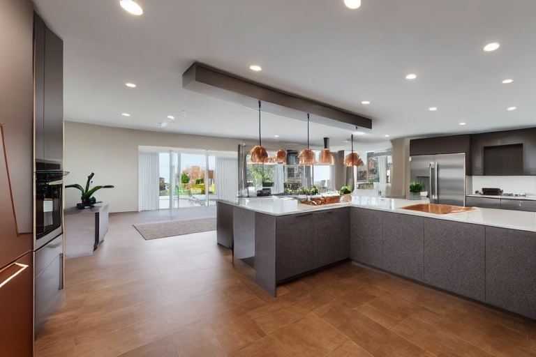 Intrahome Mykonos Modern 3 χρώμα Βουρτσιστό Χάλκινο έπιπλα κουζίνας 10 Μέτρα συνολικα τρέχον μέτρα Intrahome-65650744