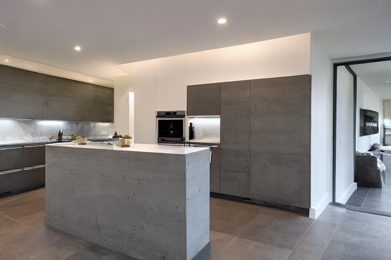 Intrahome Kyma Home 3 χρώμα Εφέ Τσιμέντου έπιπλα κουζίνας 10 Μέτρα συνολικα τρέχον μέτρα Intrahome-65650707