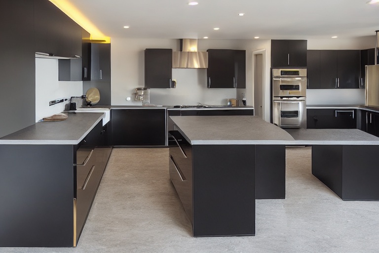 Intrahome Kyma Elegance 3 χρώμα Χρυσό & Σκούρο Γκρι έπιπλα κουζίνας 10 Μέτρα συνολικα τρέχον μέτρα Intrahome-65650699