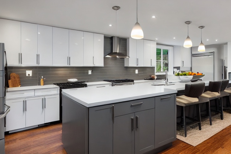 Intrahome Eterna Design 3 χρώμα Λευκό Ματ Πάνω & Ανθρακί Κάτω έπιπλα κουζίνας 10 Μέτρα συνολικα τρέχον μέτρα Intrahome-65650688