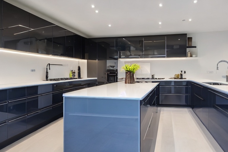Intrahome Eterna Studio 3 χρώμα Λακέ Λευκό Γυαλιστερό έπιπλα κουζίνας 10 Μέτρα συνολικα τρέχον μέτρα Intrahome-65650680
