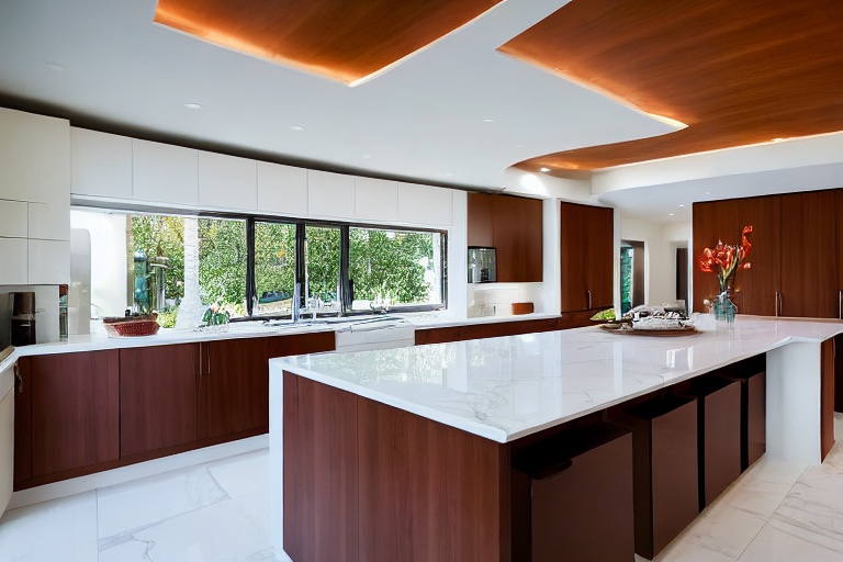 Intrahome Linea Modern 3 χρώμα Νησί Τερακότα & Κρεμ Περίμετρος έπιπλα κουζίνας 10 Μέτρα συνολικα τρέχον μέτρα Intrahome-65650664