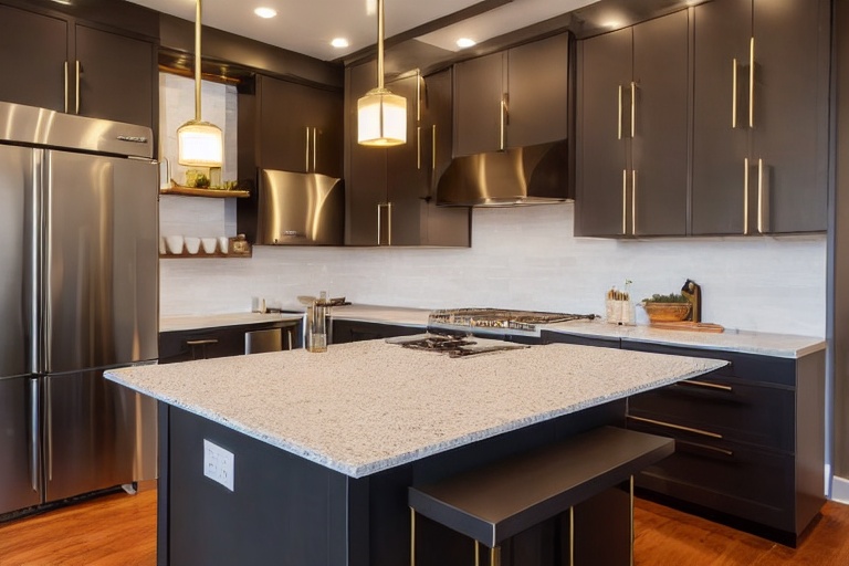 Intrahome Forma Modern 3 χρώμα Βουρτσιστός Ορείχαλκος έπιπλα κουζίνας 10 Μέτρα συνολικα τρέχον μέτρα Intrahome-65650644