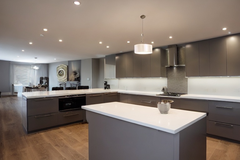 Intrahome Casa Home 3 χρώμα Γκρι Ανοιχτό Πάνω & Δρυς Σκούρα Κάτω έπιπλα κουζίνας 10 Μέτρα συνολικα τρέχον μέτρα Intrahome-65650627