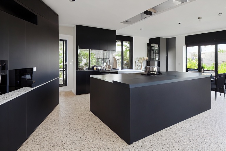 Intrahome Casa Pro 3 χρώμα Λακέ Μαύρο Ματ έπιπλα κουζίνας 10 Μέτρα συνολικα τρέχον μέτρα Intrahome-65650614