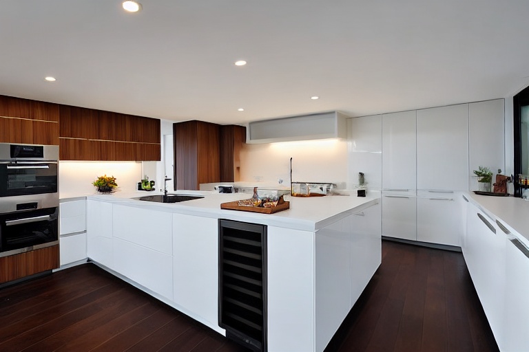 Intrahome Domus Style 3 χρώμα Λευκό Λακέ Πάνω & Καρυδιά Κάτω έπιπλα κουζίνας 10 Μέτρα συνολικα τρέχον μέτρα Intrahome-65650609