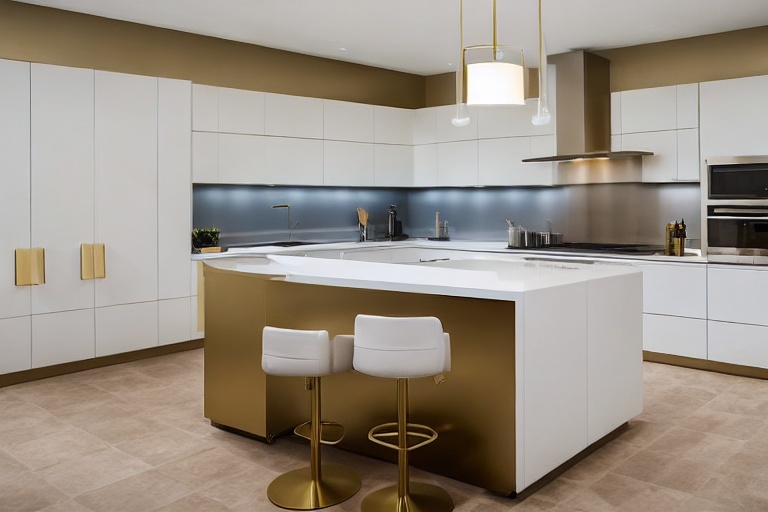 Intrahome Domus Craft 3 χρώμα Βουρτσιστό Χρυσό έπιπλα κουζίνας 10 Μέτρα συνολικα τρέχον μέτρα Intrahome-65650598