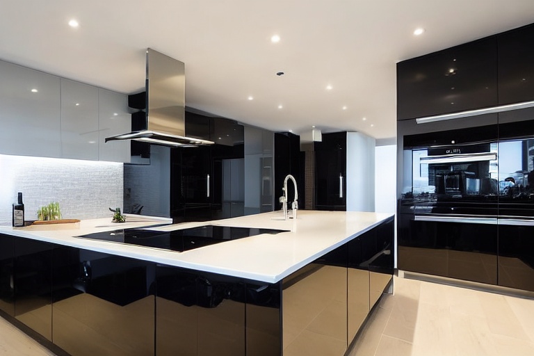 Intrahome Domus Lux 3 χρώμα Λακέ Μαύρο Γυαλιστερό έπιπλα κουζίνας 10 Μέτρα συνολικα τρέχον μέτρα Intrahome-65650593