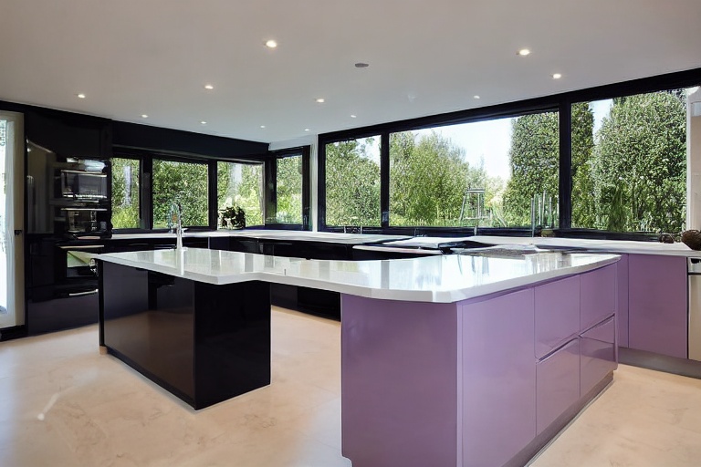 Intrahome Bella Modern 3 χρώμα Λακέ Λεβάντα έπιπλα κουζίνας 10 Μέτρα συνολικα τρέχον μέτρα Intrahome-65650584